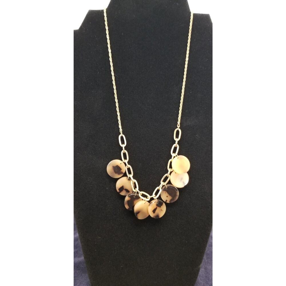 Plunder necklace 18 inches with a 2 inch extension coin shaped beads 51024*